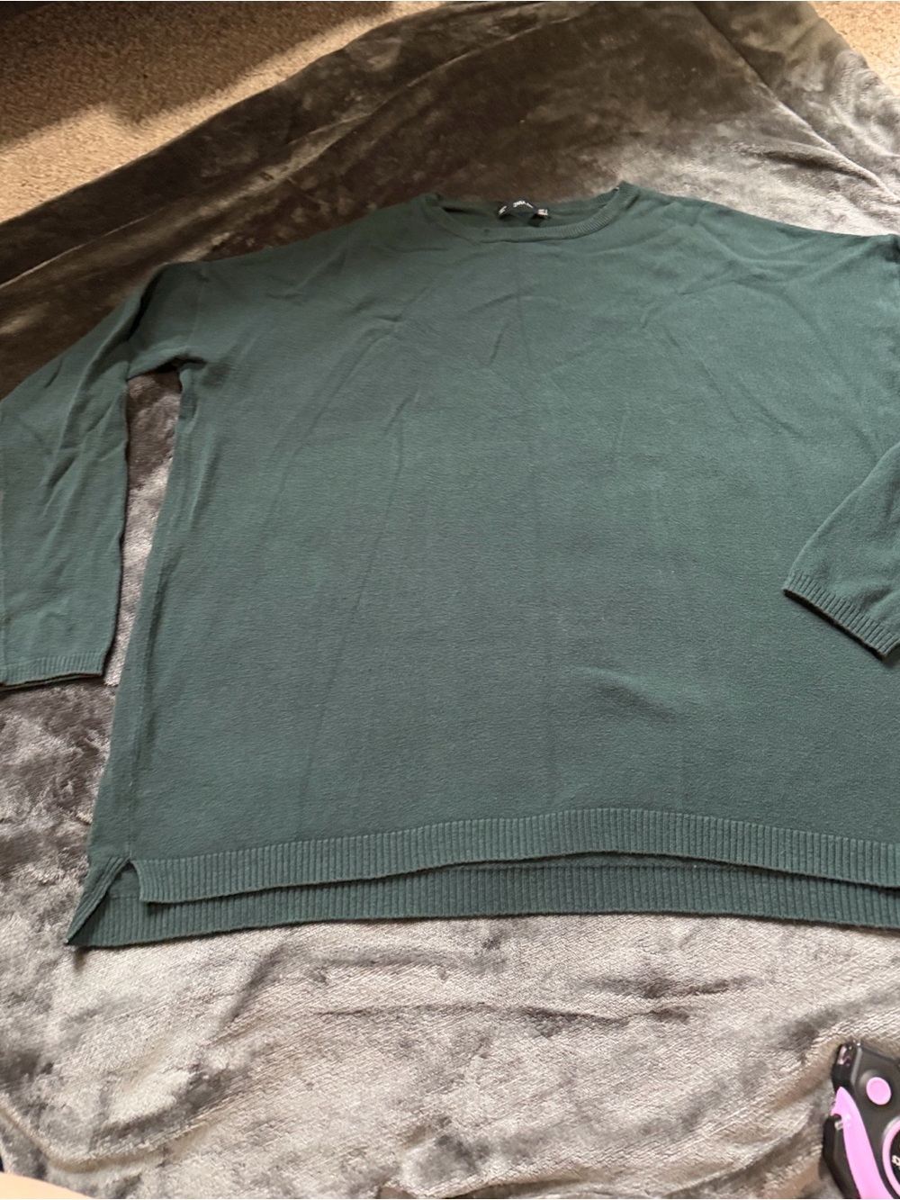 Zara - woman  Crewneck Sweater in Dark Green